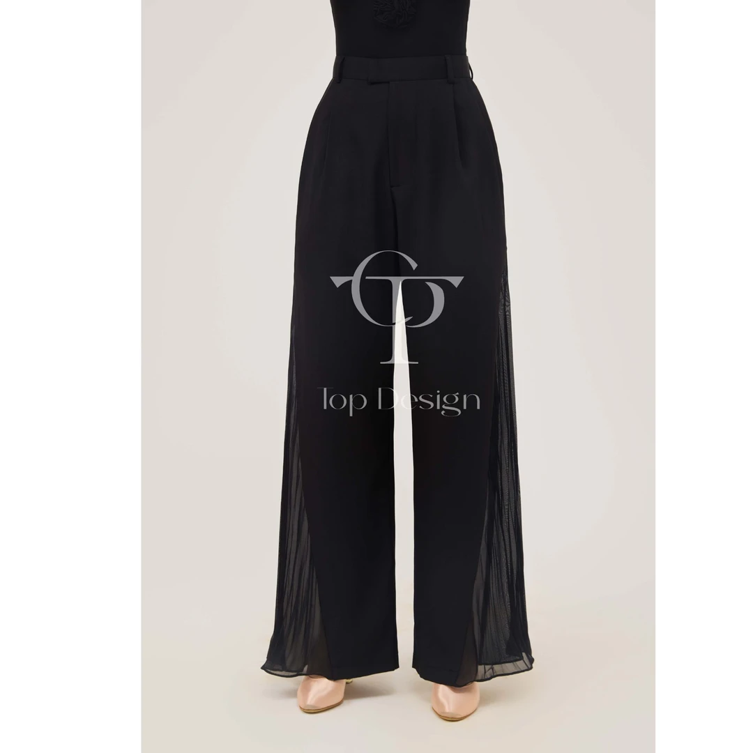 TOP Design 【百褶阔腿裤】优雅气质摩登舞裤子