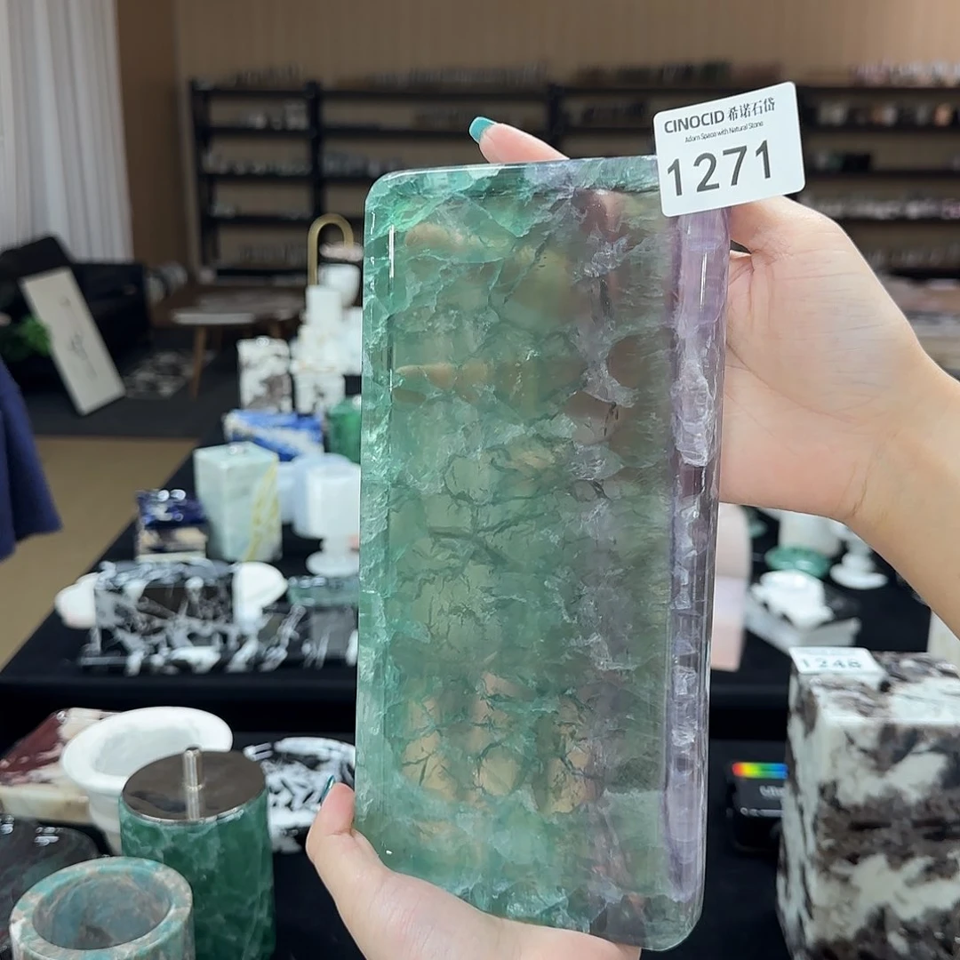 石材没*1271绿水晶小长方