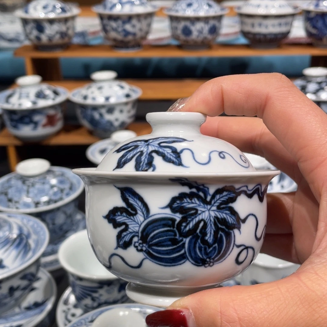潇***酒景德镇陶瓷手工手绘