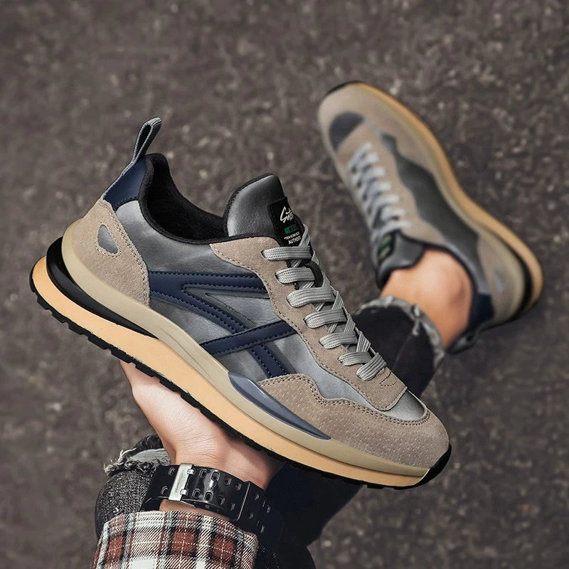 低帮磨砂皮时尚休闲鞋秋季鞋子复古男鞋冬季夏季阿甘鞋潮鞋