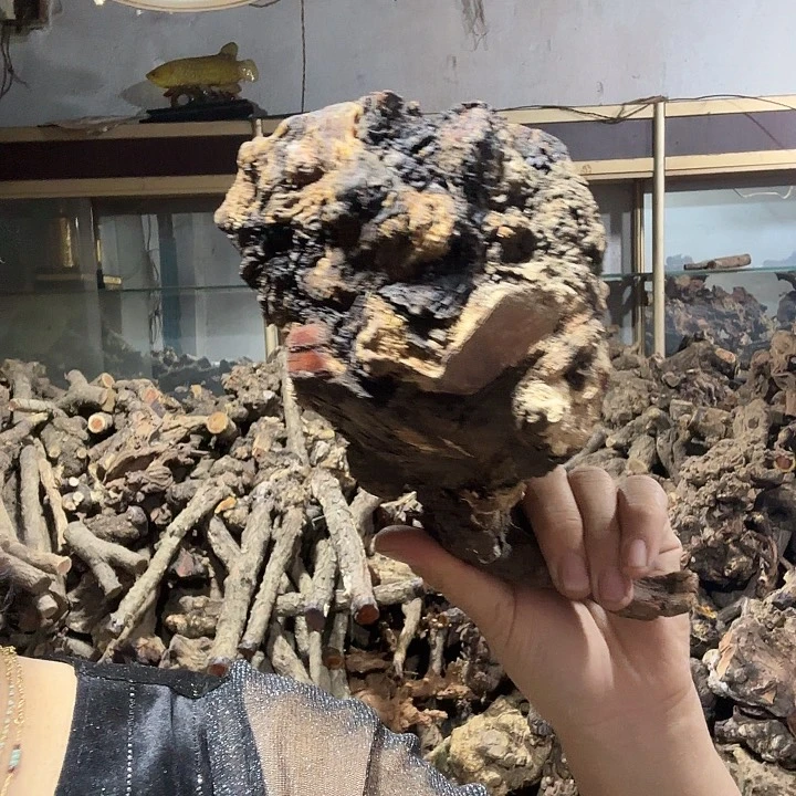 顺***哥香榧木火琉璃的摆件