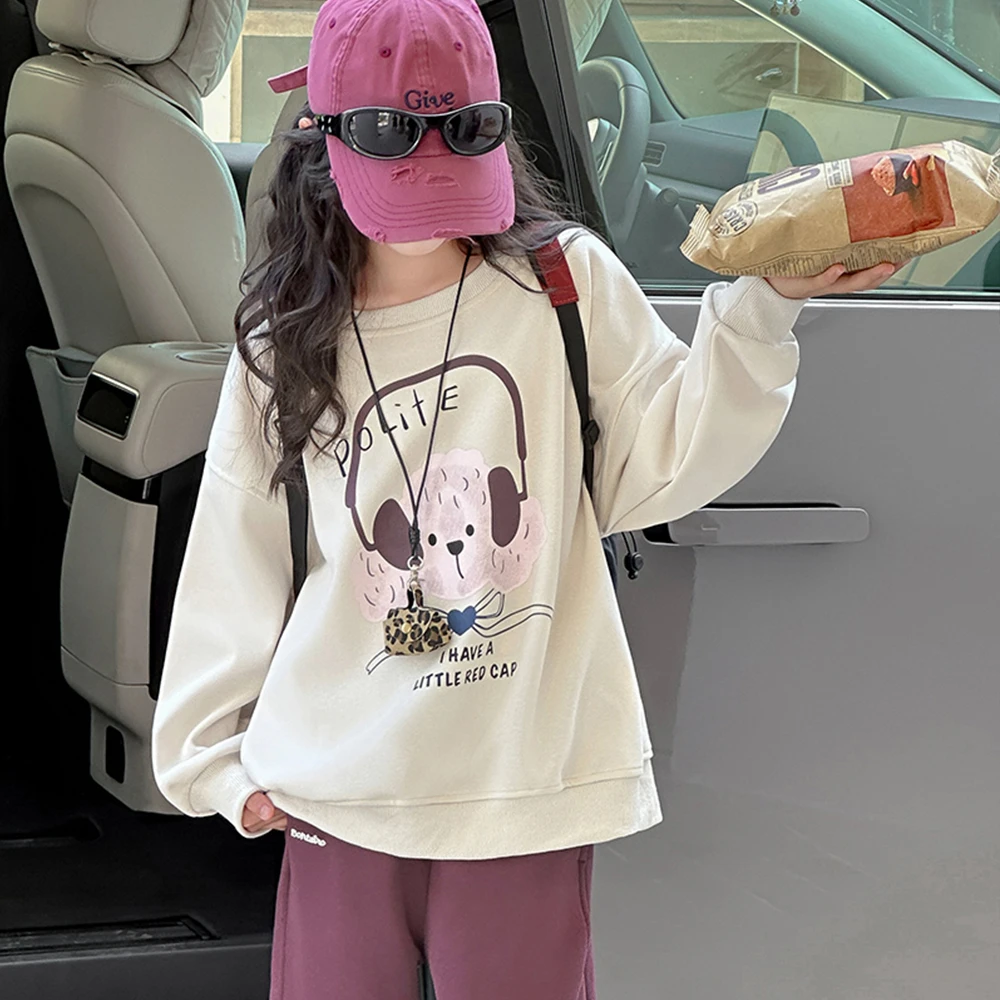 女童秋款卫衣2025新款儿童秋季洋气网红休闲上衣女孩时髦长袖衣服