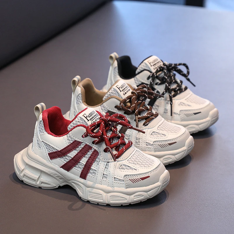 帅气老爹鞋鞋子2025年春夏季新款男童网面中大童运动鞋女童休闲鞋