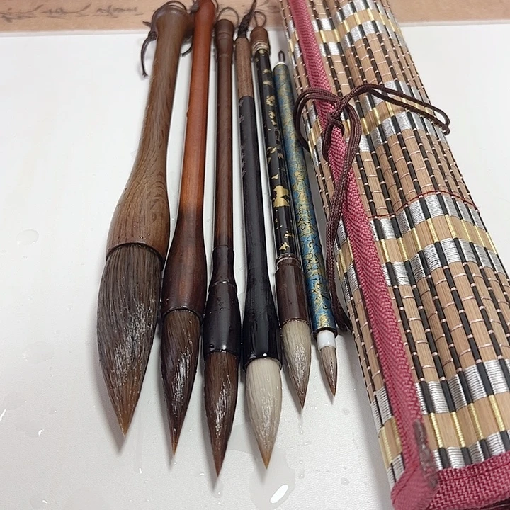 六只毛笔组合链接套装