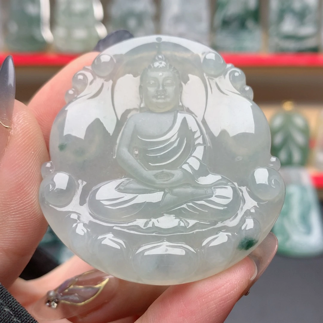 颈饰未镶嵌翡翠大日如来