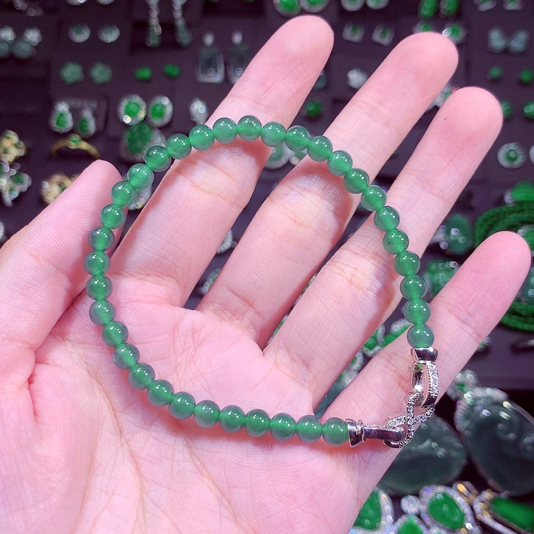 翡翠未镶嵌颈饰天然