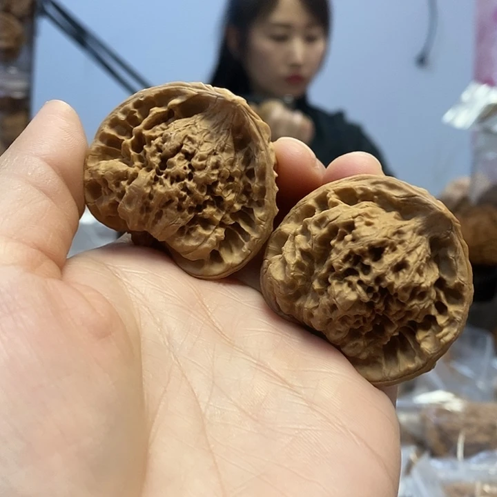 文玩核桃把件43蛇头油