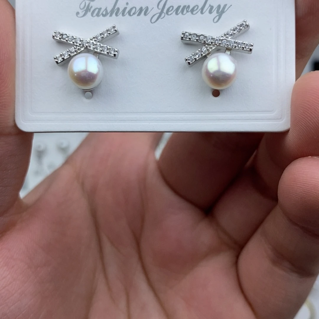 淡水珍珠耳饰未镶嵌