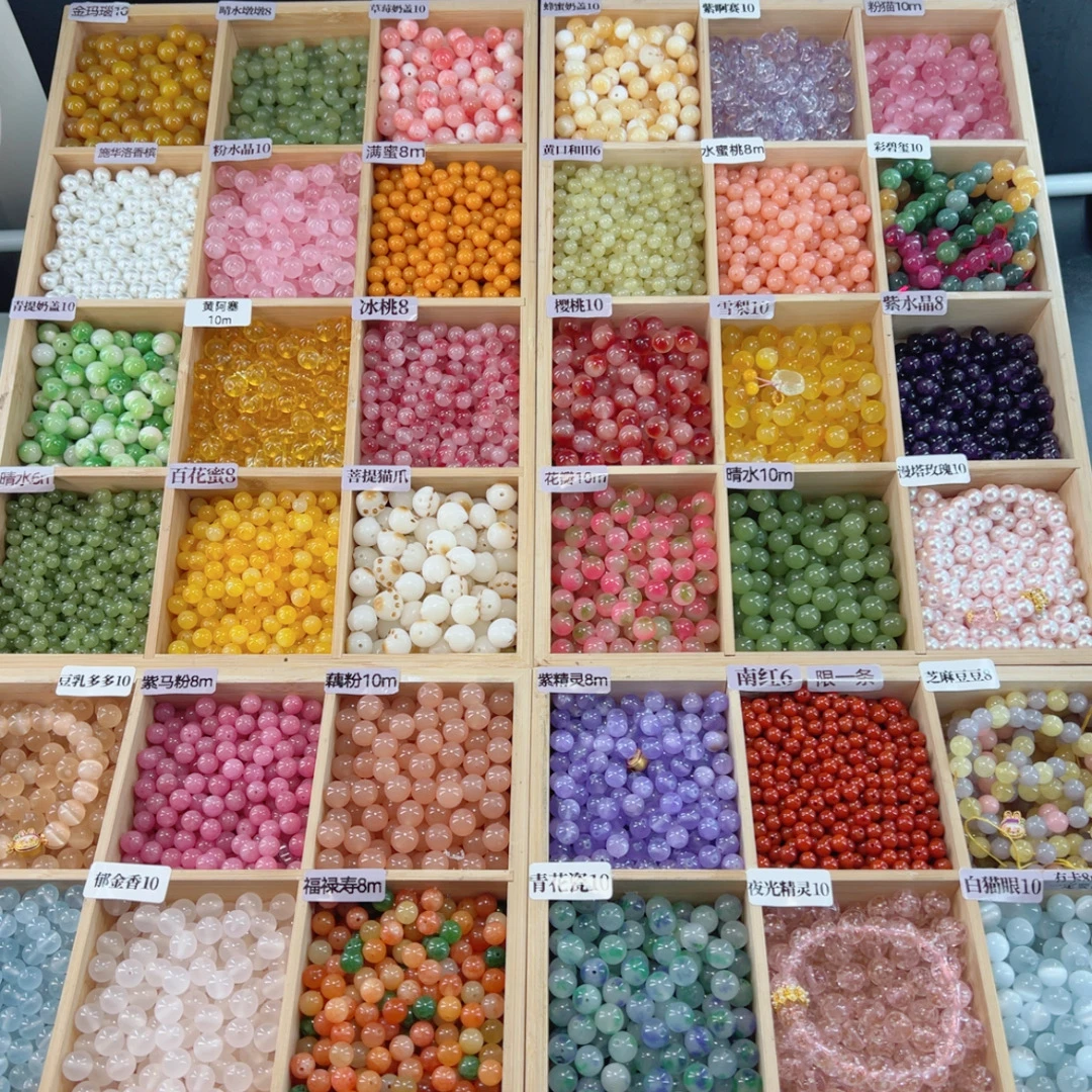 天然水晶玛瑙玉石（散珠DIY）多样性发其一