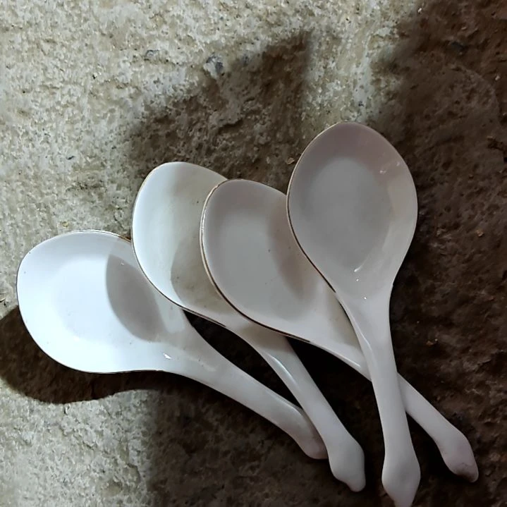瓷片盘子碗茶壶啥都有