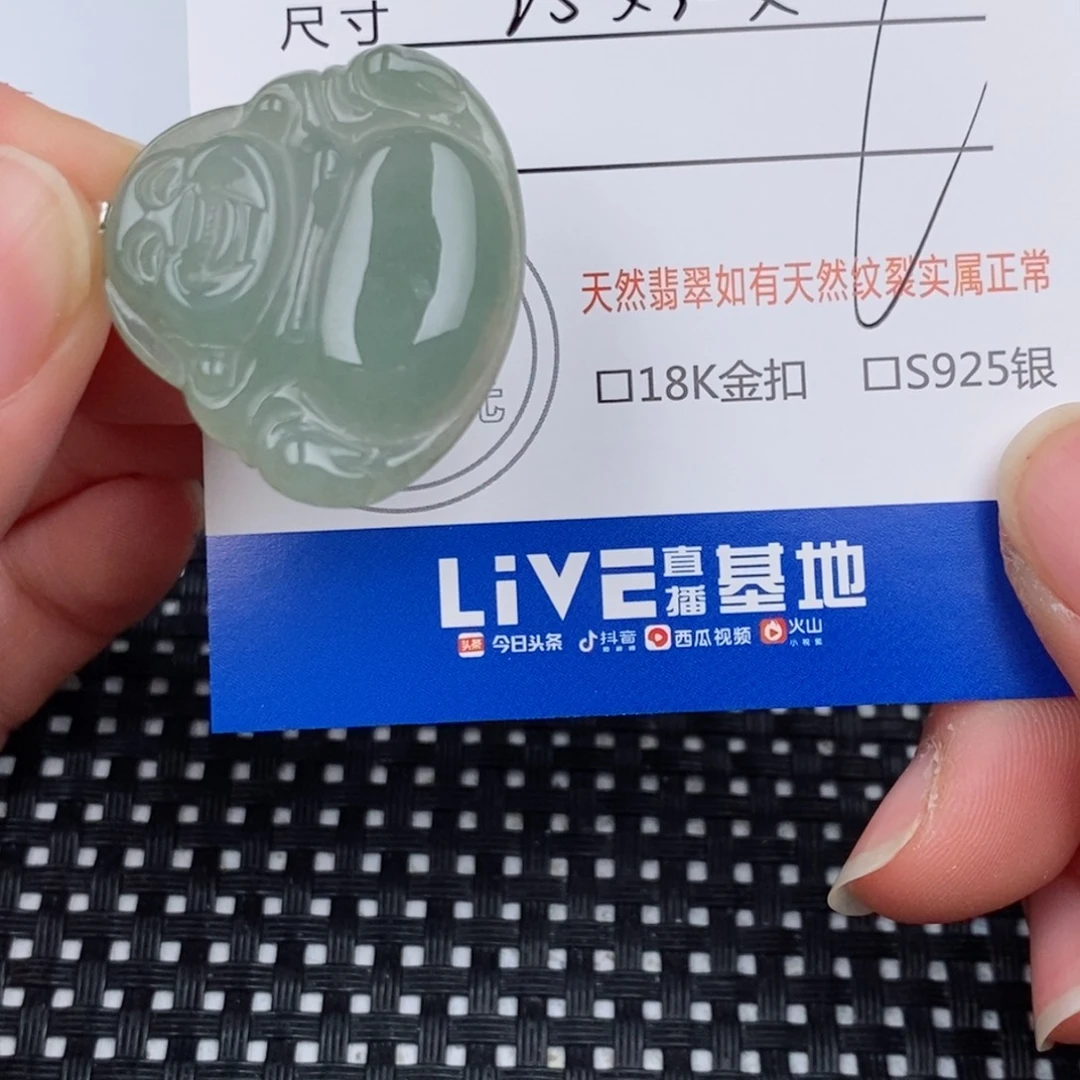 翡翠银S925镶嵌颈饰