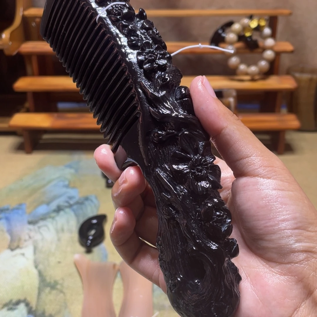 枣木喜上眉梢黑水精雕