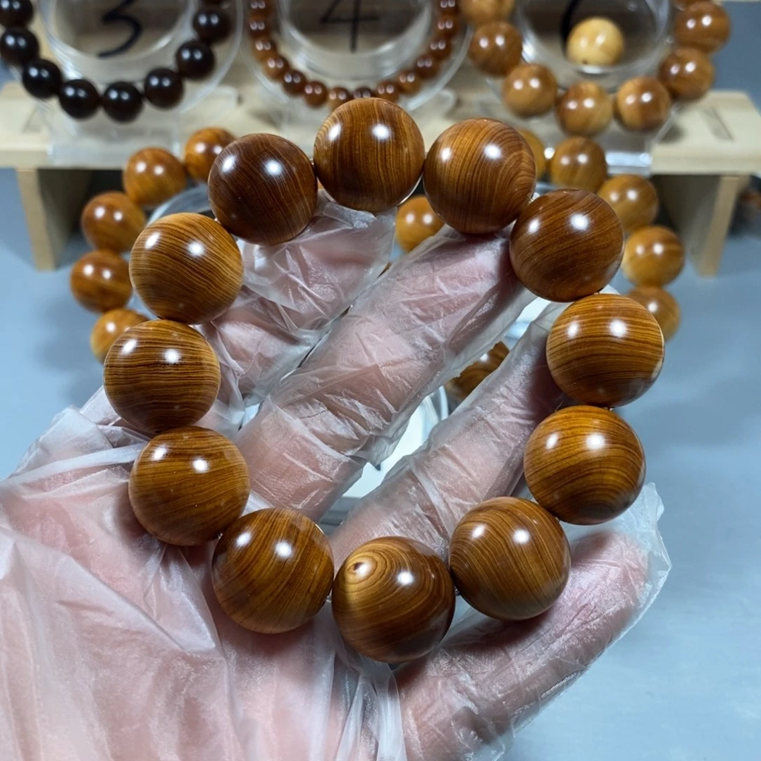 Z***ㅤ手串/手链柏木（崖柏）2.0黄粉红黑油荧光漂亮味道好太行陈化