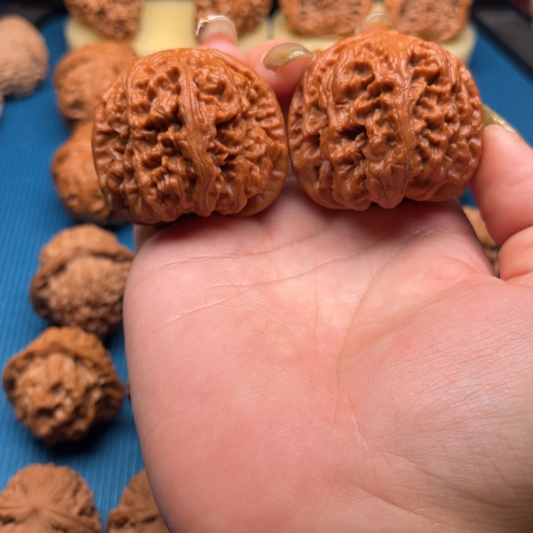 桃核吊坠46平谷大粗筋文玩核桃