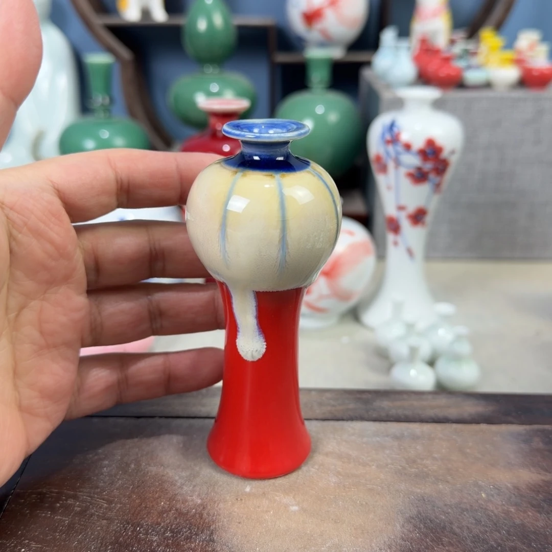 陶瓷手工小花器摆件