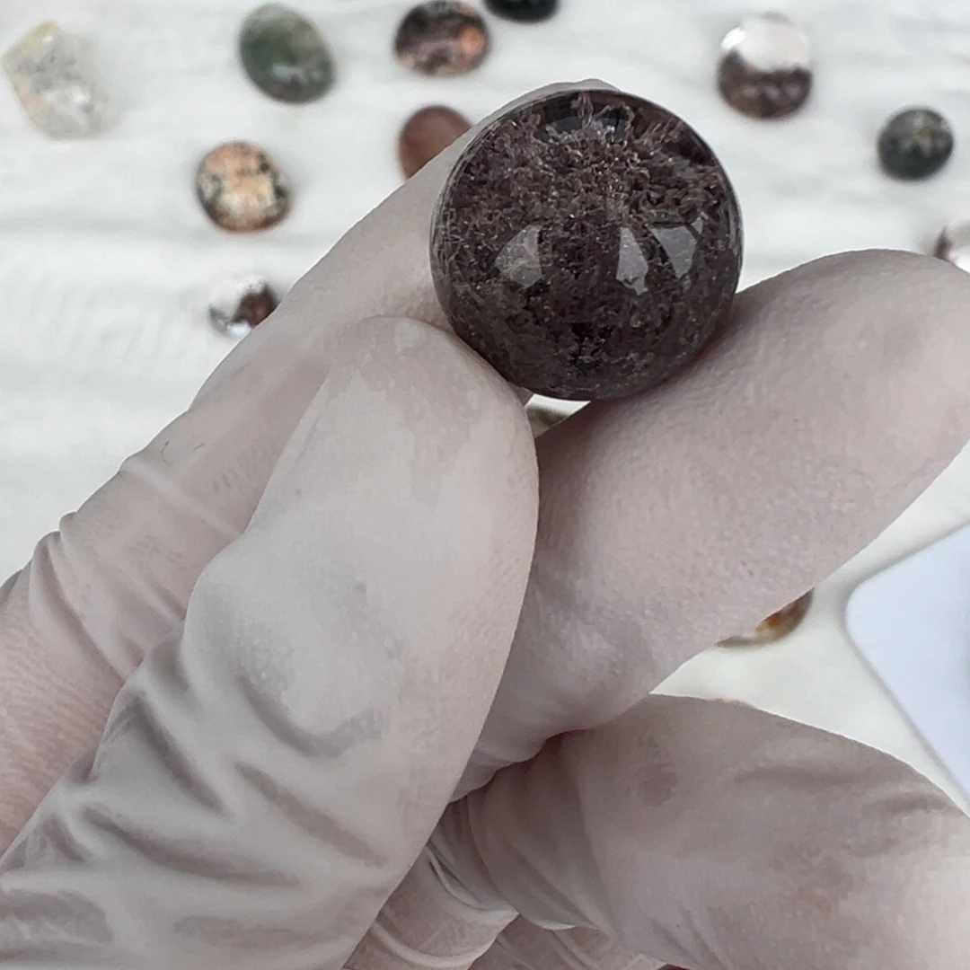 水晶紫幽灵15.7mm定制不退换未镶嵌喵**咪