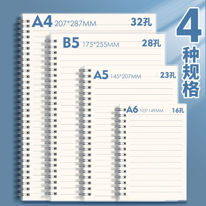 加厚线圈笔记本大学生考研本子横线空白网格记事本