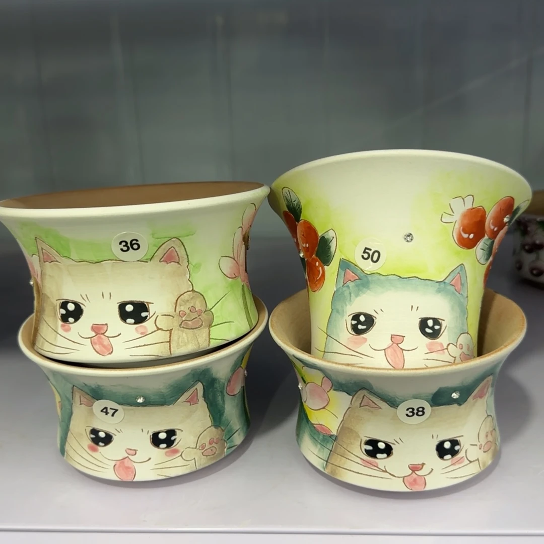 红陶田小姐多肉花盆