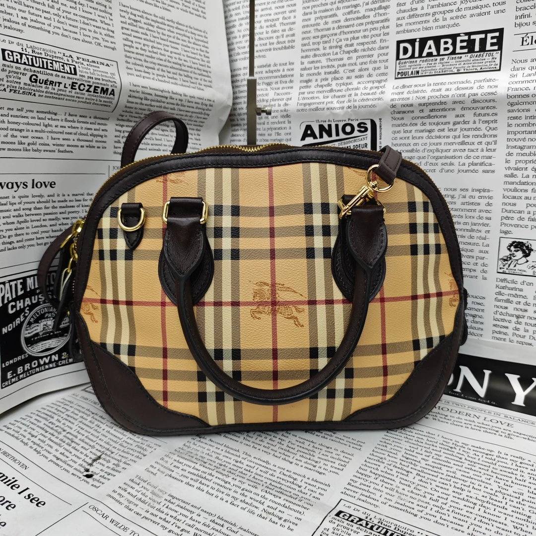 95新 BURBERRY/博柏利 战马格手提包/FYKH05512055/2055