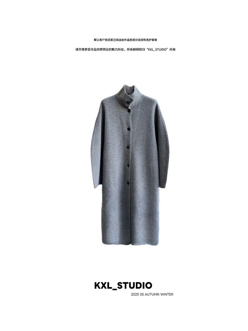 KXL-STUDIO【触摸云端】静奢“山羊绒”大衣10183