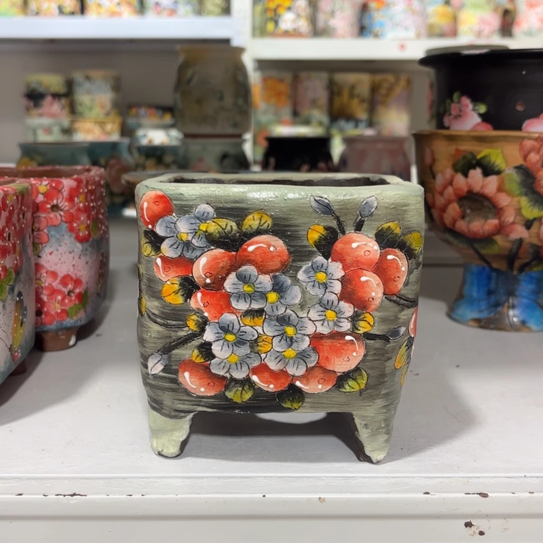 景德镇手绘花盆陶瓷10/11