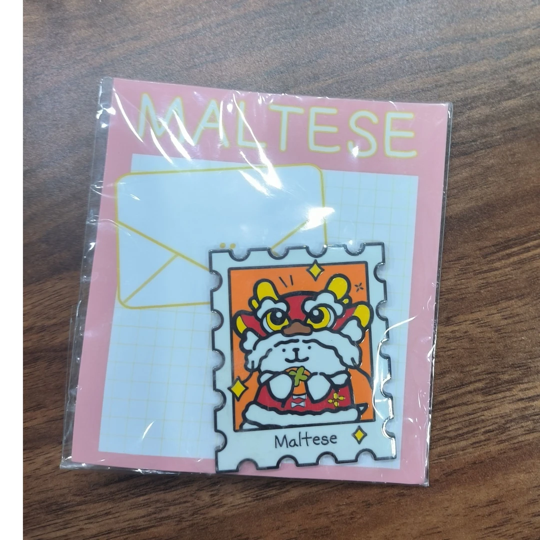 线条小狗-金属徽章-H款