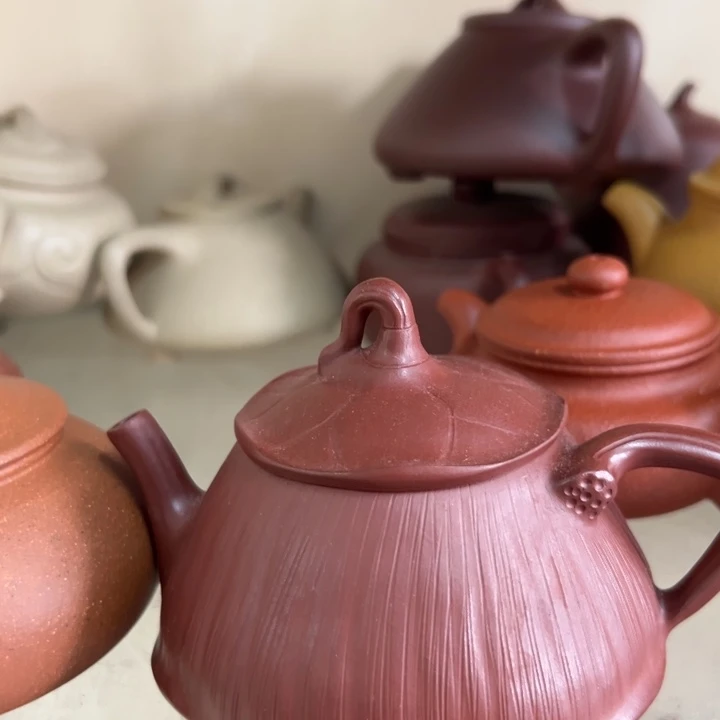 茶壶紫砂莲子壶160c c