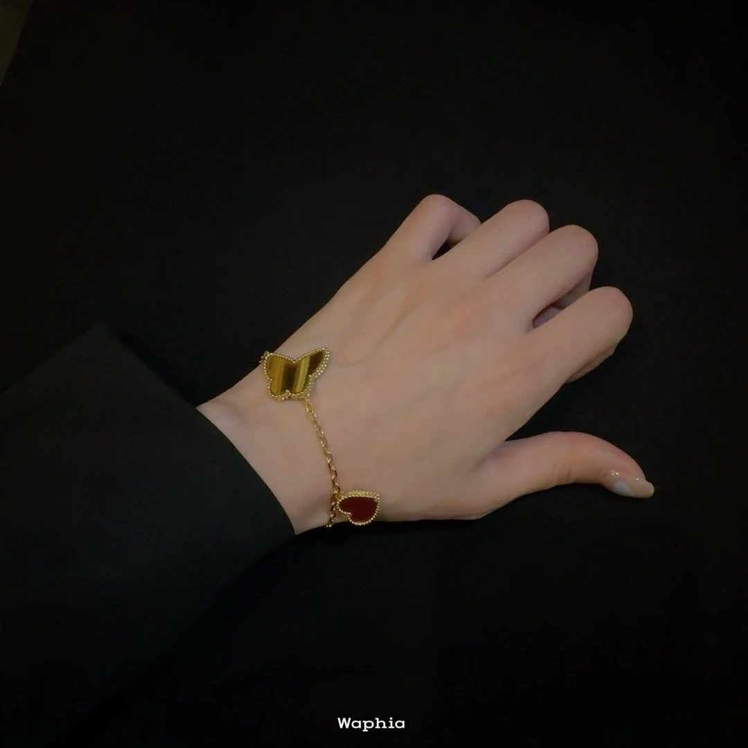 合金手链 Waphia设计师款经典时尚【瓢虫、lucky玫瑰金手链】 VC036
