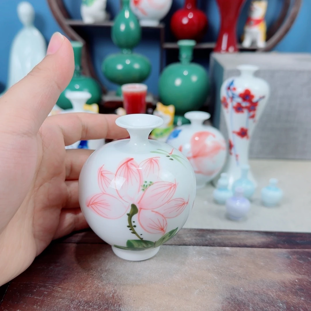 陶瓷手工小花器摆件