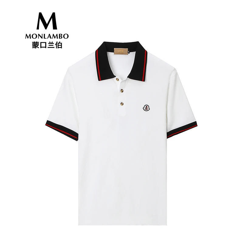 MONLAMBO/2025夏季新款男士速干透气百搭弹力轻奢休闲POLO衫短袖