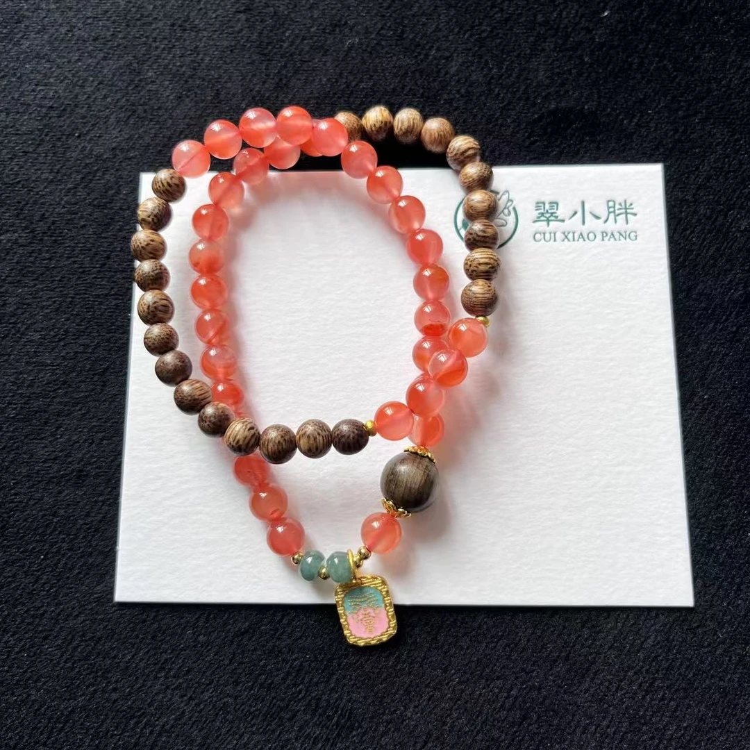 翠小胖珠宝 南红香香多圈手串