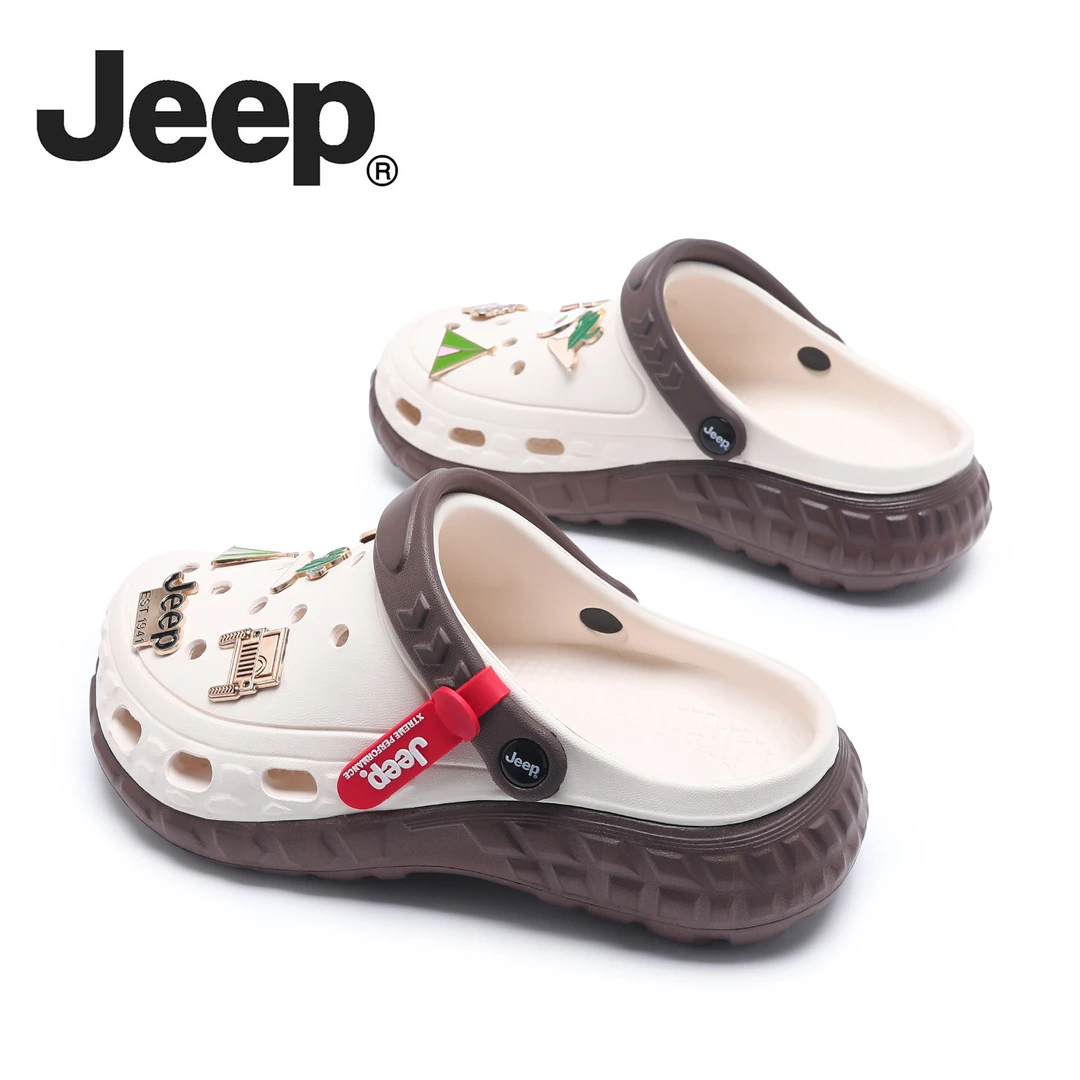 JEEP/吉普包头拖男款夏季新款外穿涉水溯溪鞋运动开车凉鞋洞洞鞋
