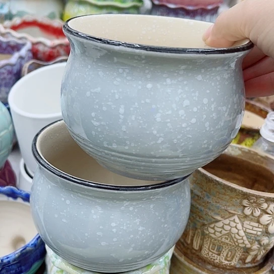 多肉绿植陶瓷花盆9.9包邮