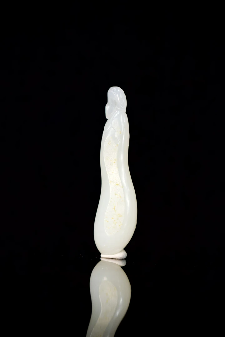 和田玉福瓜福寿挂件
