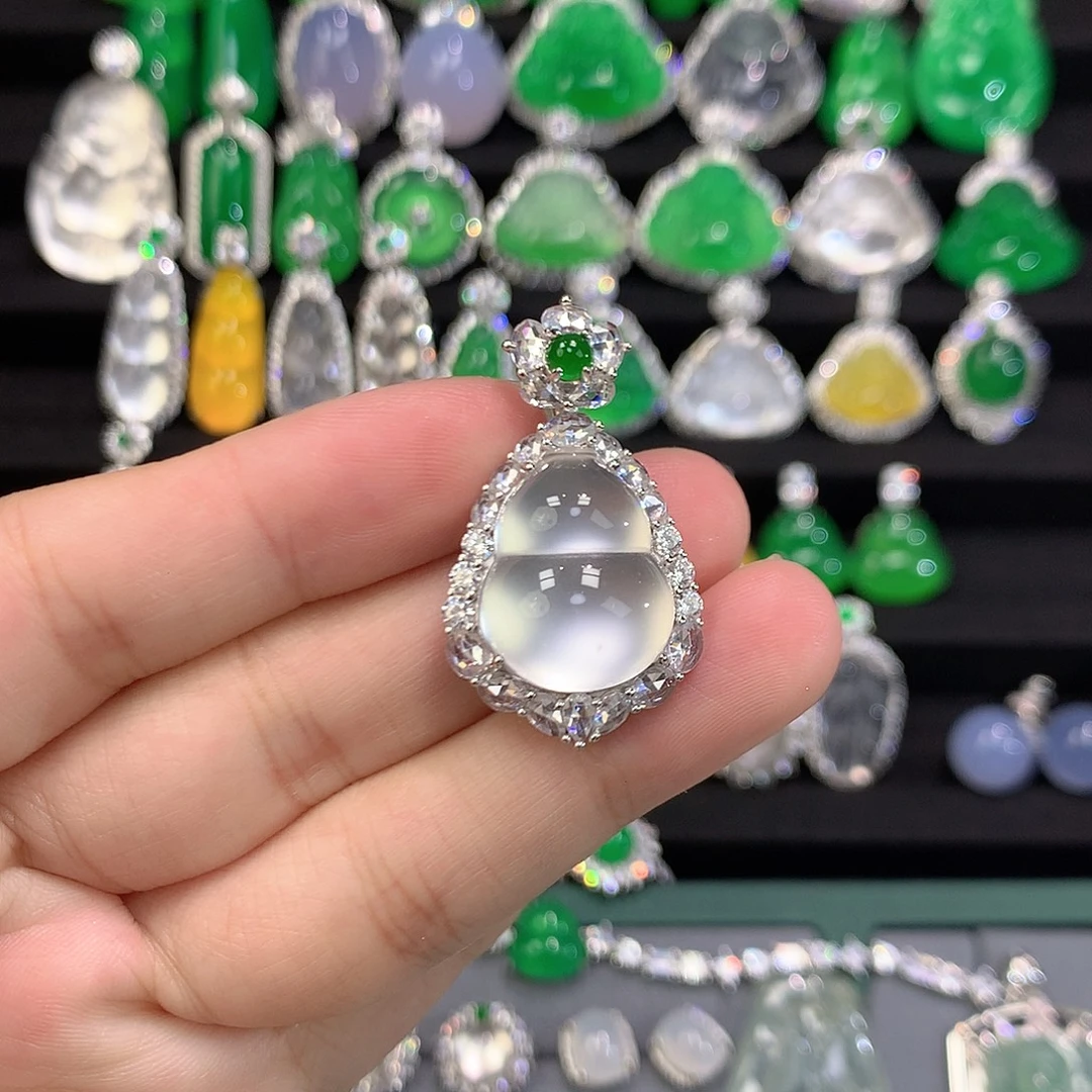 祖***朵玛瑙/玉髓银S925镶嵌颈饰