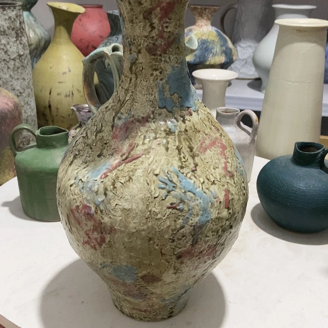 陶瓷金**露景德镇花瓶微瑕