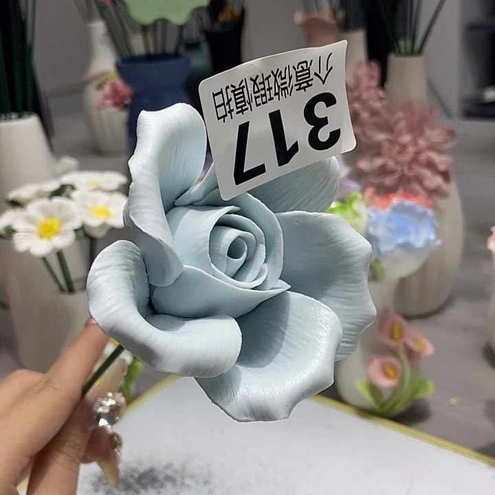 陶瓷纯手工捏花设计