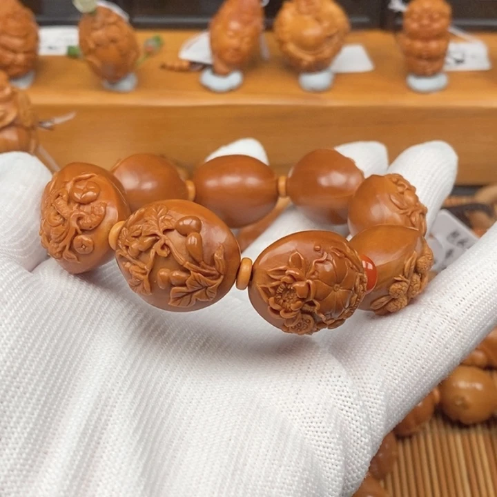 橄榄核手串许忠英老师四季平安