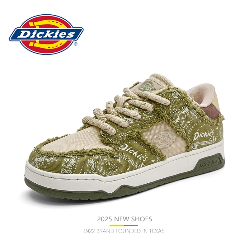 Dickies竹笋绿板鞋男士2025秋季新款潮流时尚休闲鞋百搭透气男鞋