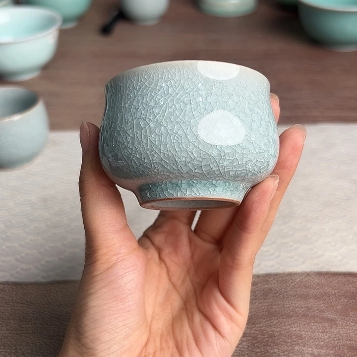龙泉云间青瓷小米茶器