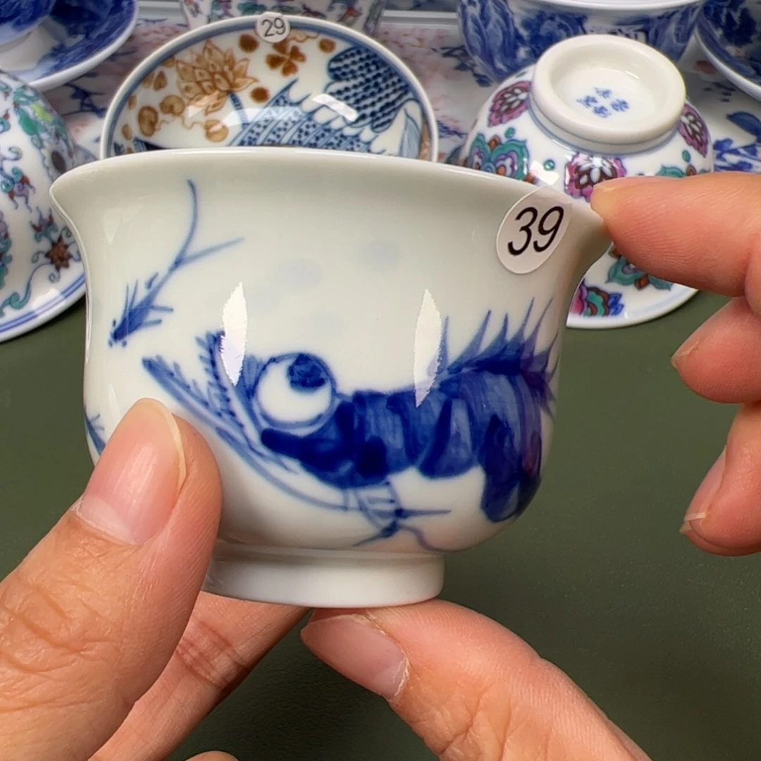 陶瓷景德镇纯手工纯手绘茶具木木39