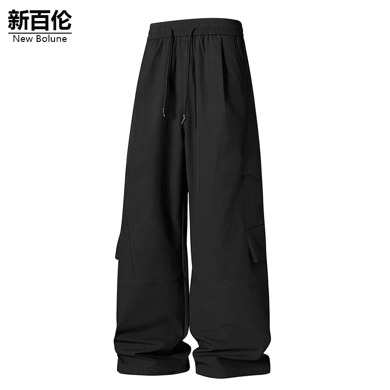 新百伦/NEW BOLUNE美式宽松工装裤男秋季新款百搭直筒休闲长裤