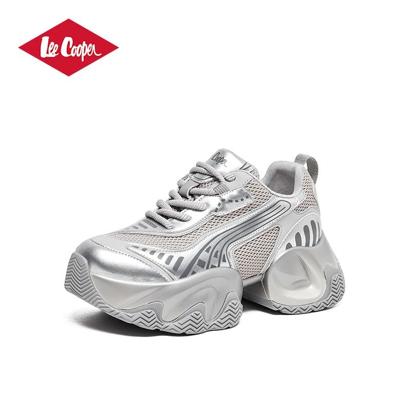 Lee Cooper老爹鞋25春新款厚底增高小个子运动休闲鞋女鞋银色