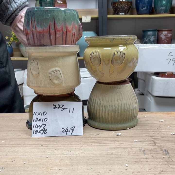 紫砂花盆多肉花盆微瑕11