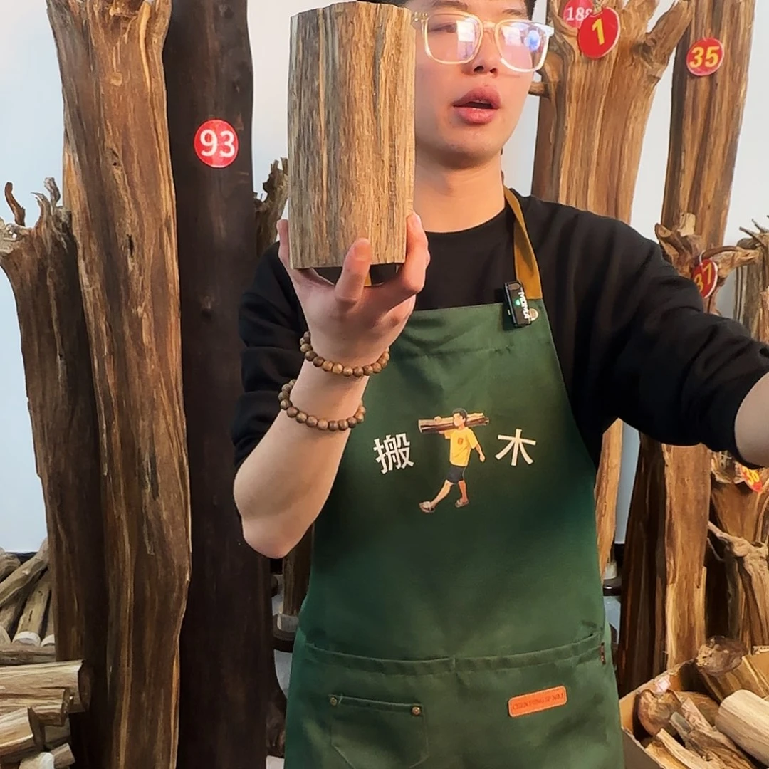 沉香摆件天然沉香原木摆件➕底座