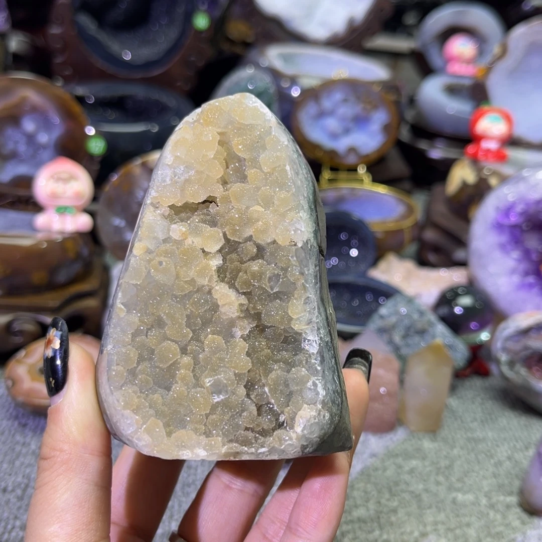 紫晶摆件未镶嵌晶镇