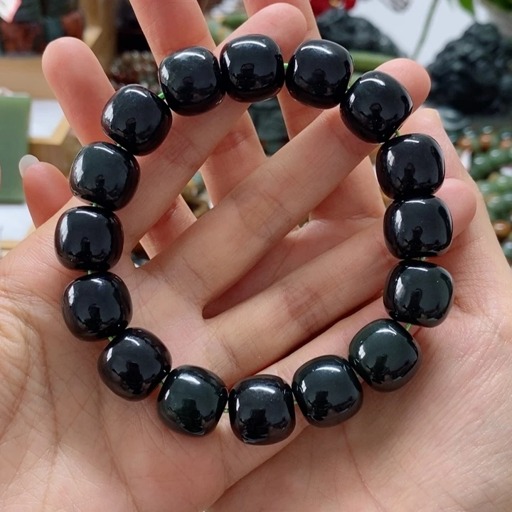 未镶嵌手链透闪石质玉