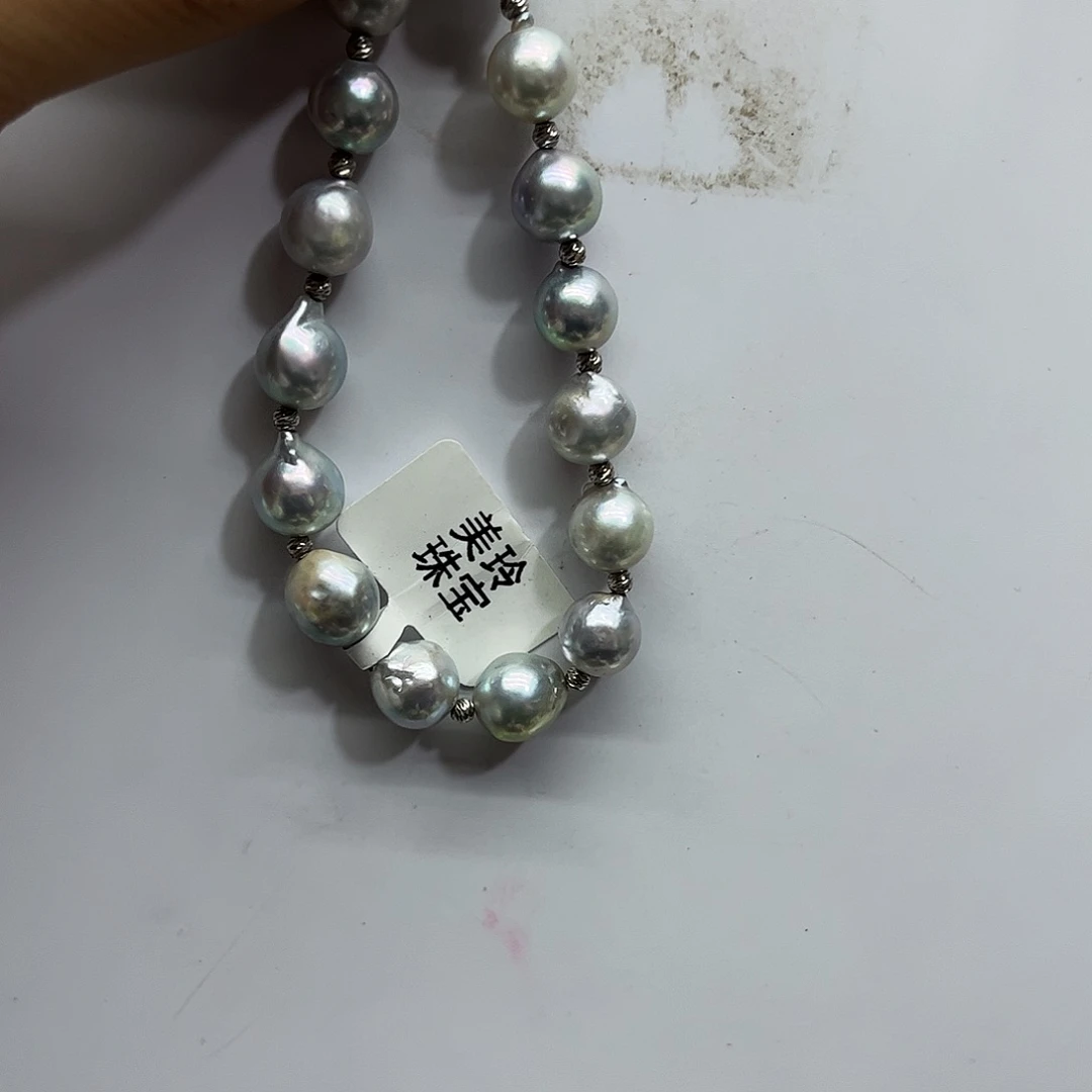 海水珍珠手绳银S925镶嵌