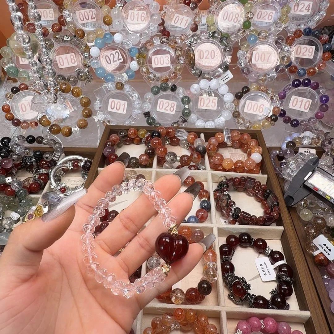 月****烟晶手链银S925镶嵌