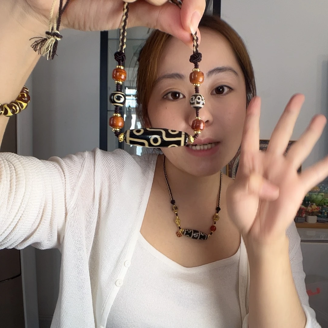 玛瑙/玉髓合金颈饰